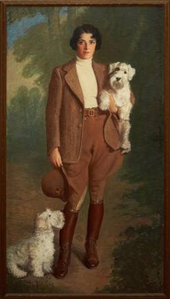 John Dwight Bridge, “Portrait of Bea Godsol” (1930; Sealyham terriers).