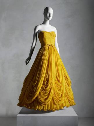 Evening Dress, Jean Dessès (French, born Egypt, 1904-1970), fall/winter 1953-54. Promised gift of Sandy Schreier. Image courtesy of The Metropolitan Museum of Art.