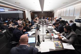 On Wednesday, March 4, Mayor Bill de Blasio convened a fourth Coronavirus preparedness tabletop exercise with Deputy Mayors, Commissioners and leadership from across the Administration.