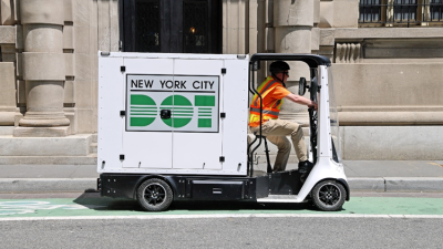 NYC DOT pedal-assist e-cargo bicycle, “Cargi B”