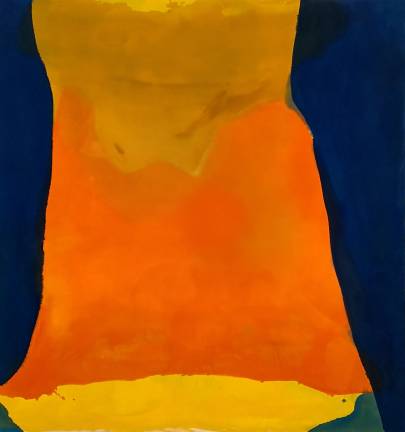 Helen Frankenthaler's &quot;Orange Mood&quot; expresses fluidity, movement, emotion and form through pure color. Photo: Adel Gorgy