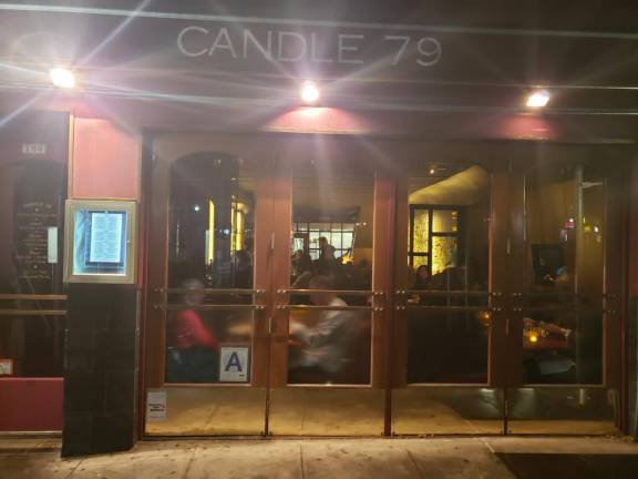 People went to Candle 79 for the warm atmosphere and farm-to-table organic food.