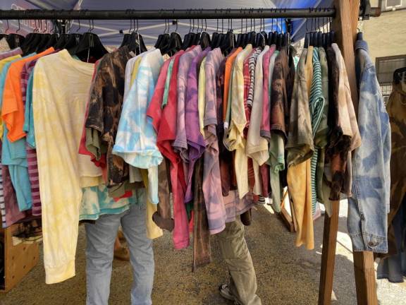 Chris Ventriglia is a vendor at Chelsea Flea from Ashbury, New Jersey, who owns “FlyDyes.” Photo: Sami Roberts