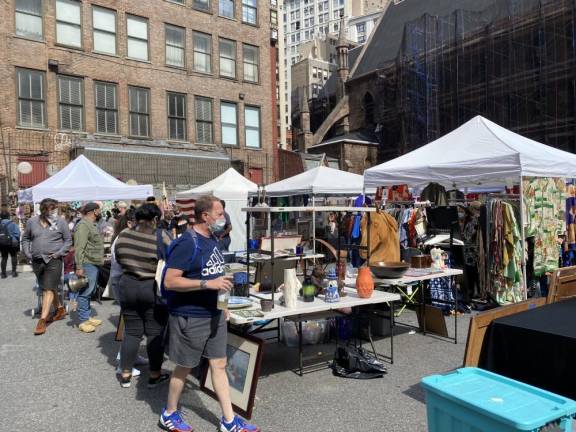 Chelsea Flea opened on Saturday, September 12 for the first time since the change in management to Brooklyn Flea, and the city-wide shutdown due to COVID-19. Photo: Sami Roberts