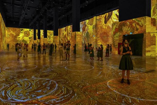 At the “Immersive Van Gogh” opening in Chicago. Photo courtesy of Immersive Van Gogh