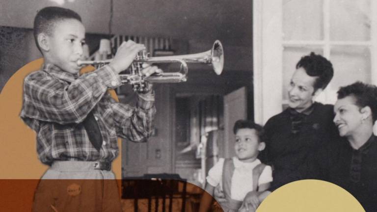 Eddie Henderson as a child with trumpet. Photo: <i>Uncommon Genius </i>documentary