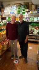 The author (right) with Butterfield owner Alan Obsatz at the Lexington Ave. market. Photo courtesy of Bobby Ochs