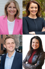 Questions of development and preservation alike have dominated the special election race for (from clockwise) Leslie Boghosian Murphy, Lindsay Boylan, Layla Law-Gisiko. and Carl Wilson.