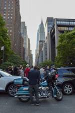 A crowd started to form at the Tudor City overpass hours before sunset. Photo: Abigail Gruskin