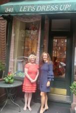 Owners Judy Famigletti (left) and Samantha Myers in front of their business on East 85th Street.
