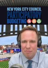 Erik Bottcher announcing the winning proposals for this year’s participatory budgeting. Photo: Instagram.