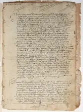 A page of the Hernandarias Manuscript.