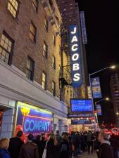 That was then: Broadway theatergoers line up on March 4, 2020.