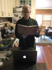 The author preparing for Rosh Hashanah. Photo courtesy of Ben Krull