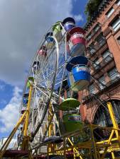 Not limited to food, the Feast also features a Ferris wheel and other attractions. Photo: Kay Bontempo