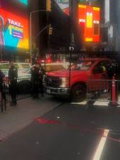 Robert Sala, a 59 year old dad was killed while crossing W. 47th St. near Times Sq. on Nov. 17th. The driver of the Ford truck stayed on the scene. The NYPD said the investigation is ongoing. Photo: Keith J. Kelly