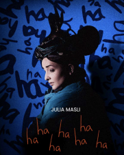 Award-winning clown Julia Masli in her one-woman show, <i>HA HA HA HA HA HA HA.</i>
