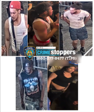 Wanted for gang assault outside Knicks game, May 19.