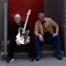 Director Joe John Battista (left) and playwright Michael Gorman are the powers behind the new opera <i>The Moby Dick Blues,</i> which has a limited run at La Mama theater in the East Village.