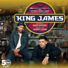 King James stars Glenn Davis and Chris Perfetti who play two long suffering fans of the Cleveland Cavaliers. The show is finally landing in NYC after critically acclaimed runs in Chicago and LA. Photo: Manhattan Theater Co.
