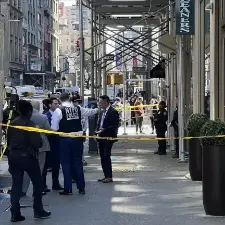 The crime scene on East 28th St., March 30, 2026.