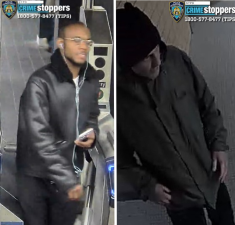 Wanted for Forcible Touching in Grand Central Station (left) &amp; Lenox Avenue, Harlem (right).
