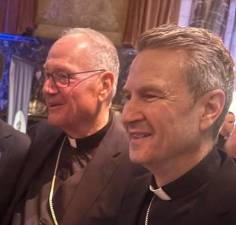 Cardinal Timothy Dolan (left) sold off real estate and cut staff at the Roman Catholic Diocese of New York over but it will remain for Archbishop Ronald Hicks (right) to finally bring to a close the sexual abuse scandal.