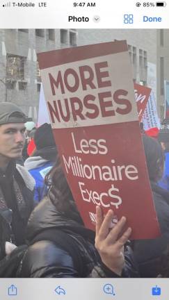 Nurses are returning to work after ending strikes at Mount Sinai on the Upper East Side and Montefiore in the Bronx. Photo: Kay Bontemp