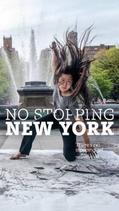 Kanami Kusajima was featured in an ad for New York City’s post-COVID reopening campaign. Photo: nyc.gov