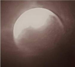 The lunar eclipse was visible in New York City despite cloudy skies on the evening of Aug. 27. At times, the earth cast a reddish shadow on the moon, creating what is known as the “blood moon.”