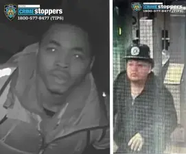 Wanted for Sexual Assault and Burglary (left); wanted for Forcible Touching.