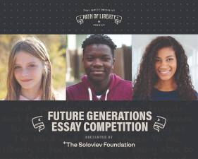 The Future Generations Essay Competition, part of the <i>Path of Liberty</i> art project, asks young New Yorkers what principles they think define America.