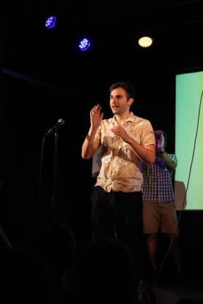 Nikolai Vanyo, is a champion punster at Punderdome. Photo: Courtesy of Punderdome