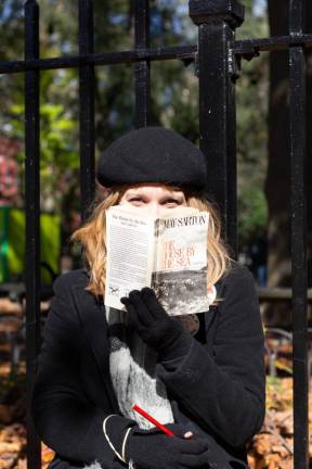 Brittany Bond with The House by the Sea by May Sarton. Photo: James Pothen