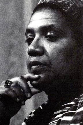 Audre Lorde. Photo via Rubenstein Communications