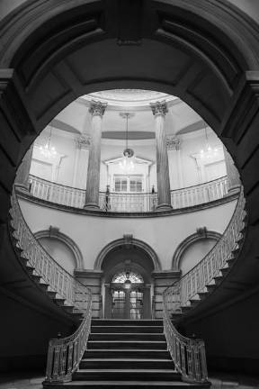 New York City Hall staircase. Photo: Arthur Drooker