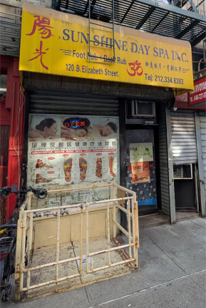 Sun Shine Day Spa Inc., 120B Elizabeth St.