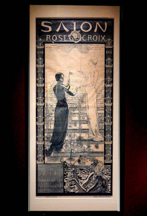 Poster for the first Salon de la Rose+Croix, 1892. Photo: Adel Gorgy