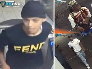 Hate crime in Times Square suspect (left); Eigth Avenue stabbing suspects (right).