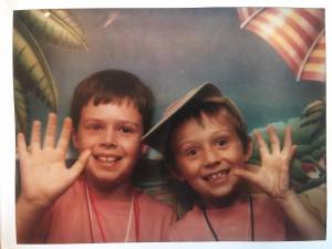 David and Ray Noonan at day camp in 1996.