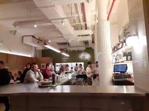 Sleek, modern-looking interior is a hallmark of “Kid,” a new Chelsea restaurant brought to you by the same folks who are behind Motel Morris and Chelsea Commons.