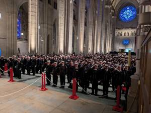 Salute at FDNY Memorial 2025.
