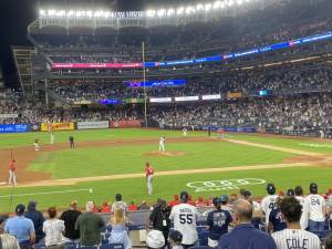 At the Yankees-Reds game on July 12. Photo: Jon Friedman