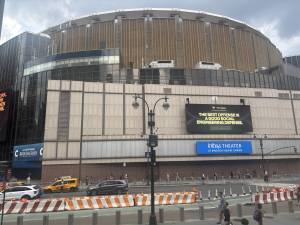 The current Infosys Theater at Madison Square Garden (above) will be torn down under a new overhaul plan for Penn Station.