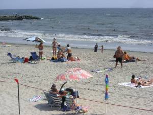 Surf’s up at Rockaway Beach.
