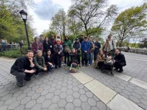 The tour guide Katie Devin Orenstein insisted all the dozen or so people on tour of Nora Ephron’s haunts on the UWS say hello to their neighbors.