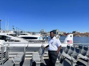 Bernard Menner’s routes cruise the East River and New York Harbor. Photo: NYC Ferry