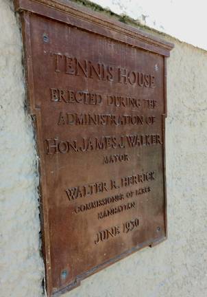 The Tennis House was erected in 1930 when Jimmy “Beau James” Walker was mayor and Walter Herrick was the Manhattan Parks Commissioner.
