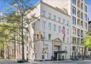 Frank E. Campbell, The Funeral Chapel at 1076 Madison Avenue at East 81st Street.