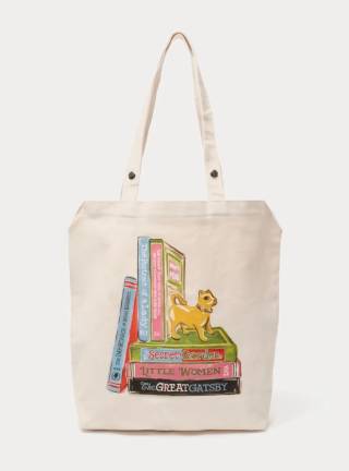 The Easy Book Tote: a special-edition canvas tote designed for Hope for Depression, a foundation committed to advancing groundbreaking neuroscience research to better understand and treat depression.